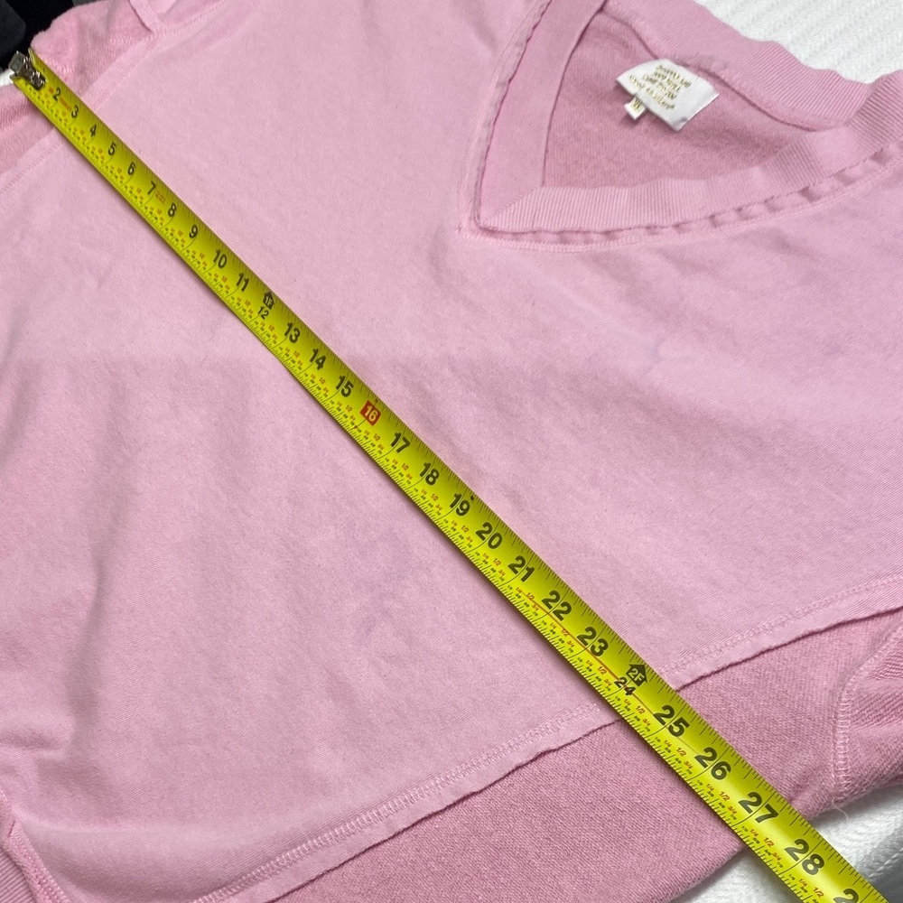 Simply Southern Sweatshirt Pale Pink Slouchy V-Neck Cotton Lounge Extra Large - Picture 9 of 10